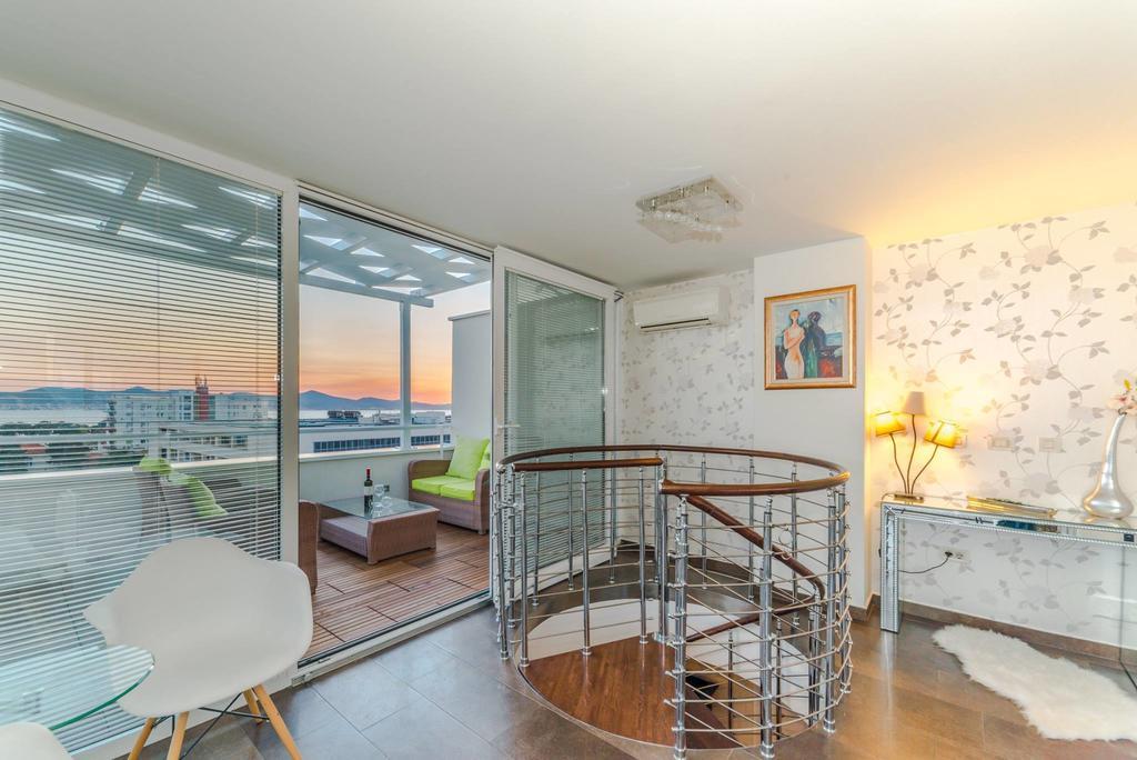 Sunset Penthouse Apartment With Jacuzzi And Seaview Zadar Eksteriør bilde