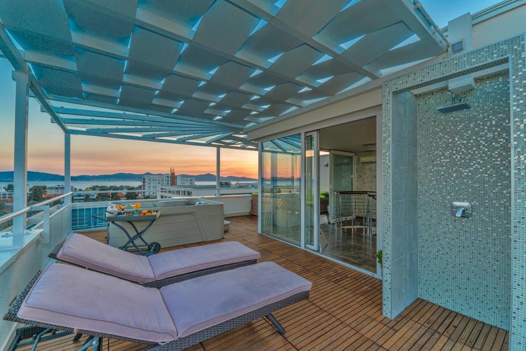 Sunset Penthouse Apartment With Jacuzzi And Seaview Zadar Eksteriør bilde