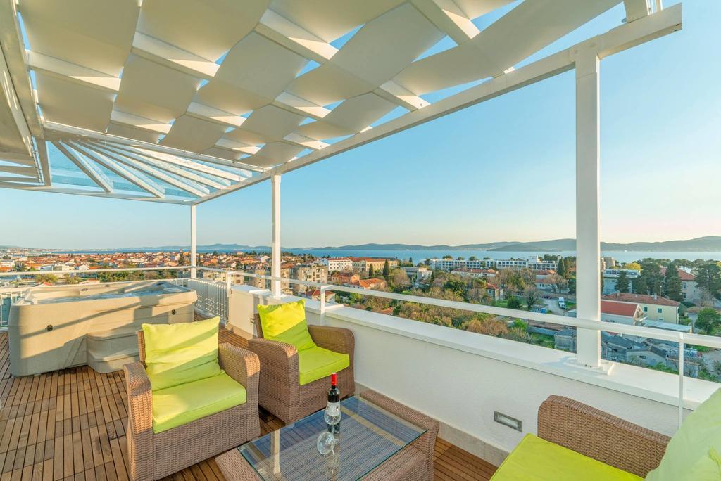Sunset Penthouse Apartment With Jacuzzi And Seaview Zadar Eksteriør bilde